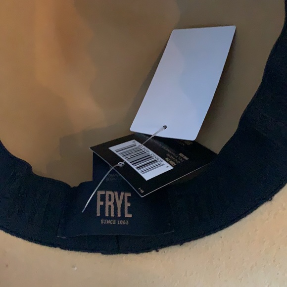 NWT FRYE Wool Harness Leather Trim Hat main image 4